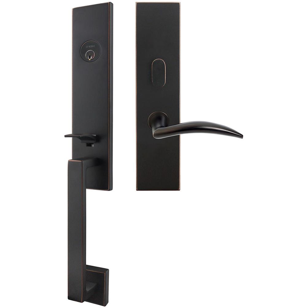 INOX - MH Handleset MT Mortise 210 Air-Stream Entry 2-3/4''  10B LH - Oil Rubbed Bronze