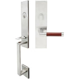 INOX - MH Handleset MT Mortise 213 Cabernet Entry 2-1/2''  32D RH - Satin Stainless Steel