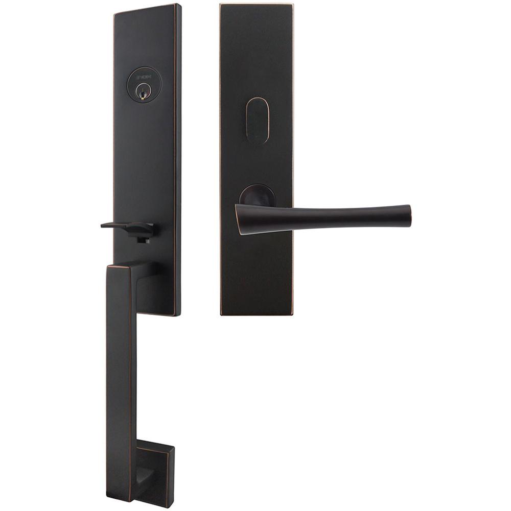 INOX - MH Handleset MT Mortise 214 Champagne Entry 2-3/4''  10B RH - Oil Rubbed Bronze