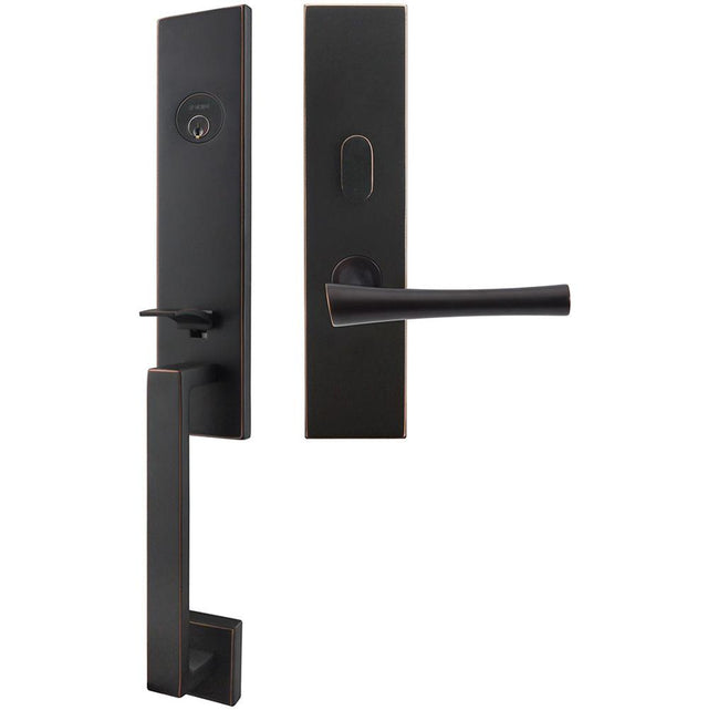 INOX - MH Handleset MT Mortise 214 Champagne Entry 2-1/2''  10B RHR - Oil Rubbed Bronze