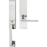 INOX - MH Handleset MT Mortise 214 Champagne Full Dummy 32 LH - Polished Stainless Steel