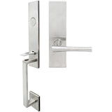 INOX - MH Handleset MT Mortise 214 Champagne Full Dummy 32D LH - Satin Stainless Steel