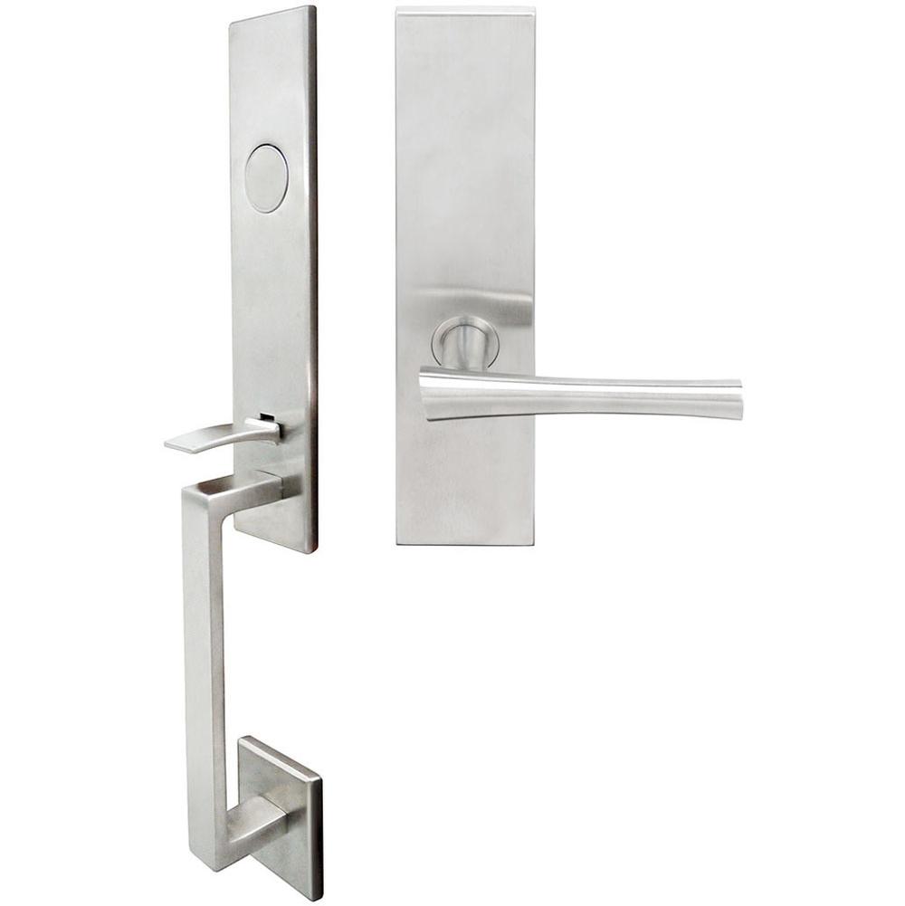 INOX - MH Handleset MT Mortise 214 Champagne Full Dummy 32D RH - Satin Stainless Steel