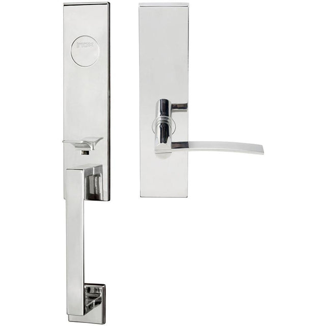 INOX - MH Handleset MT Mortise 217 Horizon Full Dummy 32 LH - Polished Stainless Steel