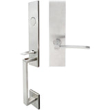 INOX - MH Handleset MT Mortise 217 Horizon Full Dummy 32D LH - Satin Stainless Steel