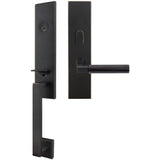 INOX - MH Handleset MT Mortise 221 Aurora Entry 2-1/2''  10B LHR - Oil Rubbed Bronze