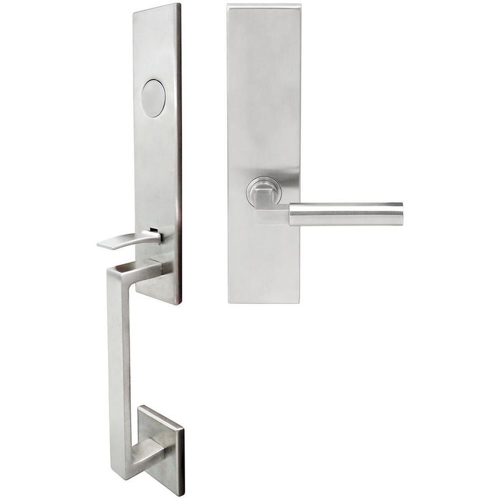 INOX - MH Handleset MT Mortise 221 Aurora Full Dummy 32D RH - Satin Stainless Steel