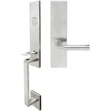 INOX - MH Handleset MT Mortise 221 Aurora Full Dummy 32D LH - Satin Stainless Steel
