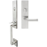 INOX - MH Handleset MT Mortise 221 Aurora Entry 2-3/4''  32D LH - Satin Stainless Steel