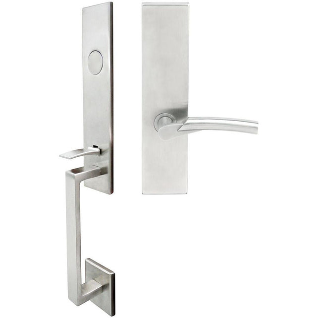 INOX - MH Handleset MT Mortise 223 Phoenix Full Dummy 32D RH - Satin Stainless Steel