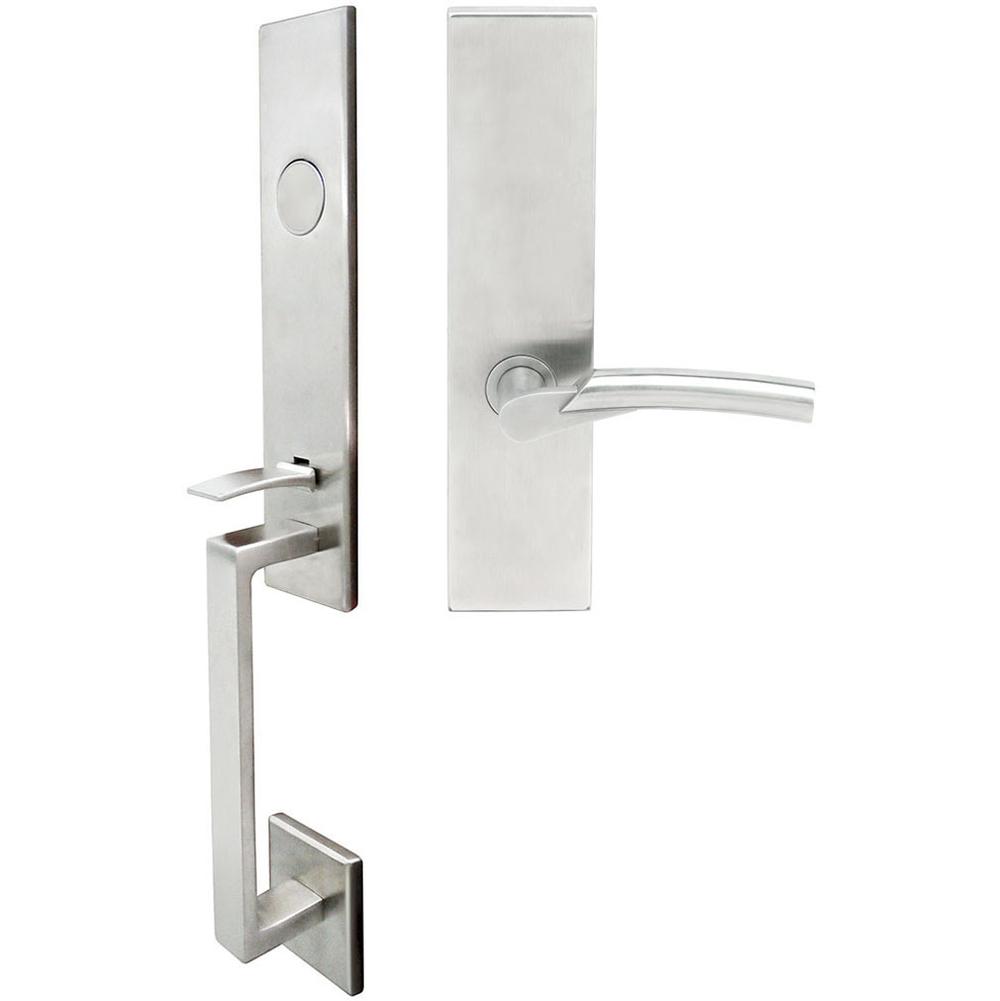 INOX - MH Handleset MT Mortise 223 Phoenix Full Dummy 32D LH - Satin Stainless Steel