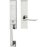 INOX - MH Handleset MT Mortise 225 Waterfall Full Dummy 32 LH - Polished Stainless Steel