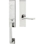 INOX - MH Handleset MT Mortise 225 Waterfall Full Dummy 32 LH - Polished Stainless Steel