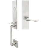 INOX - MH Handleset MT Mortise 225 Waterfall Full Dummy 32D LH - Satin Stainless Steel
