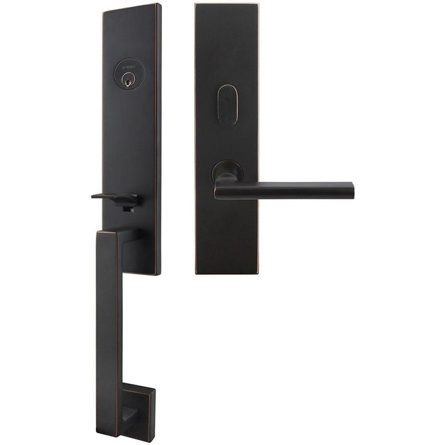 INOX - MH Handleset MT Mortise 243 Sunrise Entry 2-3/4''  10B LHR - Oil Rubbed Bronze