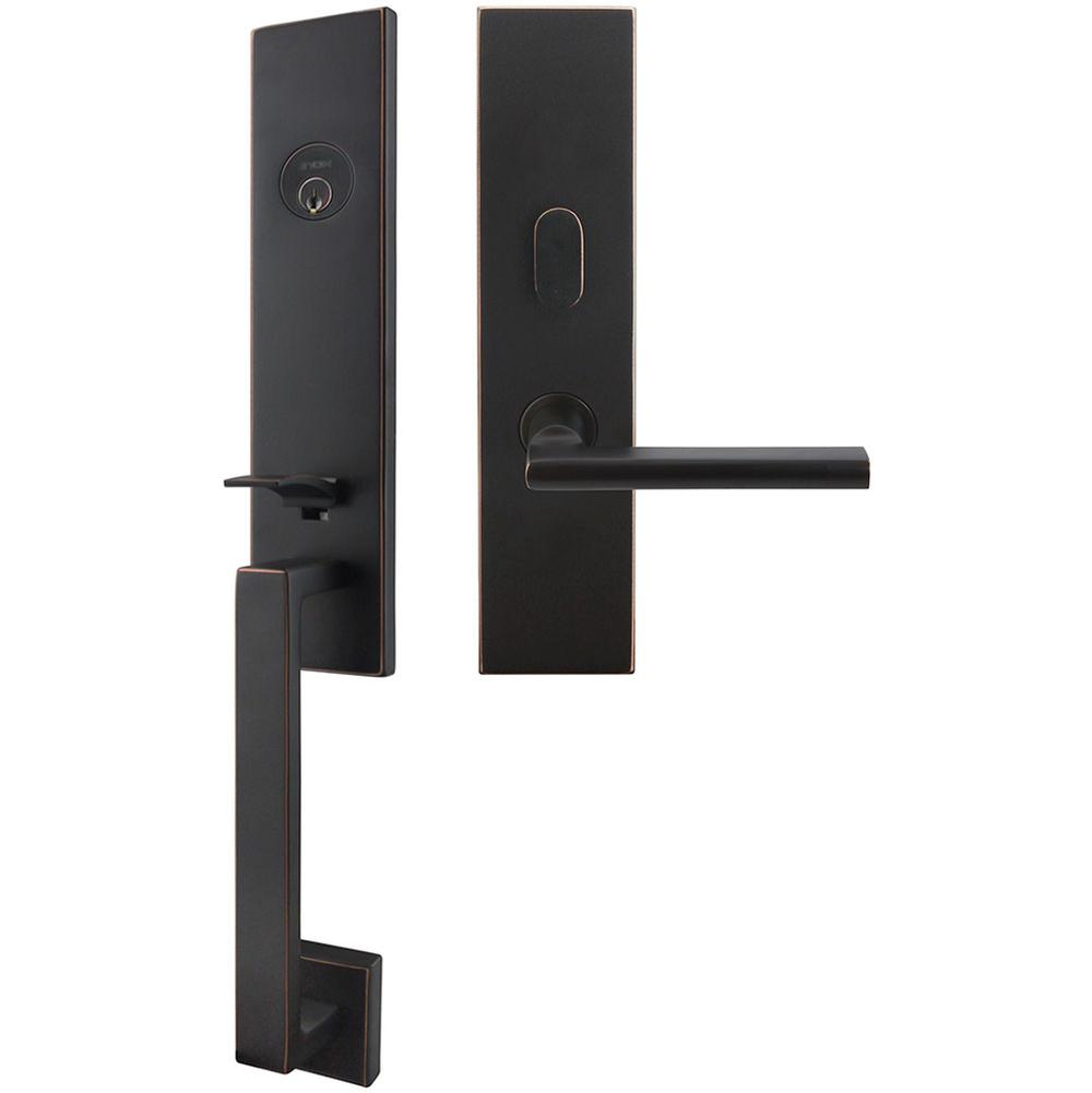 INOX - MH Handleset MT Mortise 243 Sunrise Entry 2-1/2''  10B RH - Oil Rubbed Bronze