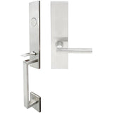 INOX - MH Handleset MT Mortise 243 Sunrise Full Dummy 32D LH - Satin Stainless Steel