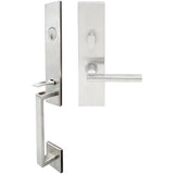 INOX - MH Handleset MT Mortise 243 Sunrise Entry 2-3/4''  32D RH - Satin Stainless Steel