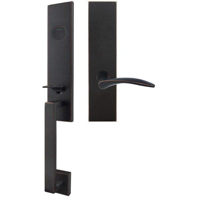 INOX - MH Handleset MT Mortise 311 Crest Full Dummy 10B RH - Oil Rubbed Bronze