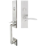 INOX - MH Handleset MT Mortise 311 Crest Entry 2-1/2''  32D LH - Satin Stainless Steel