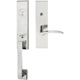 INOX - MH Handleset MT Mortise 311 Crest Entry 2-3/4''  32 RHR - Polished Stainless Steel