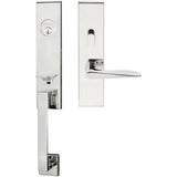 INOX - MH Handleset MT Mortise 344 Ecco Entry 2-3/4''  32 RHR - Polished Stainless Steel