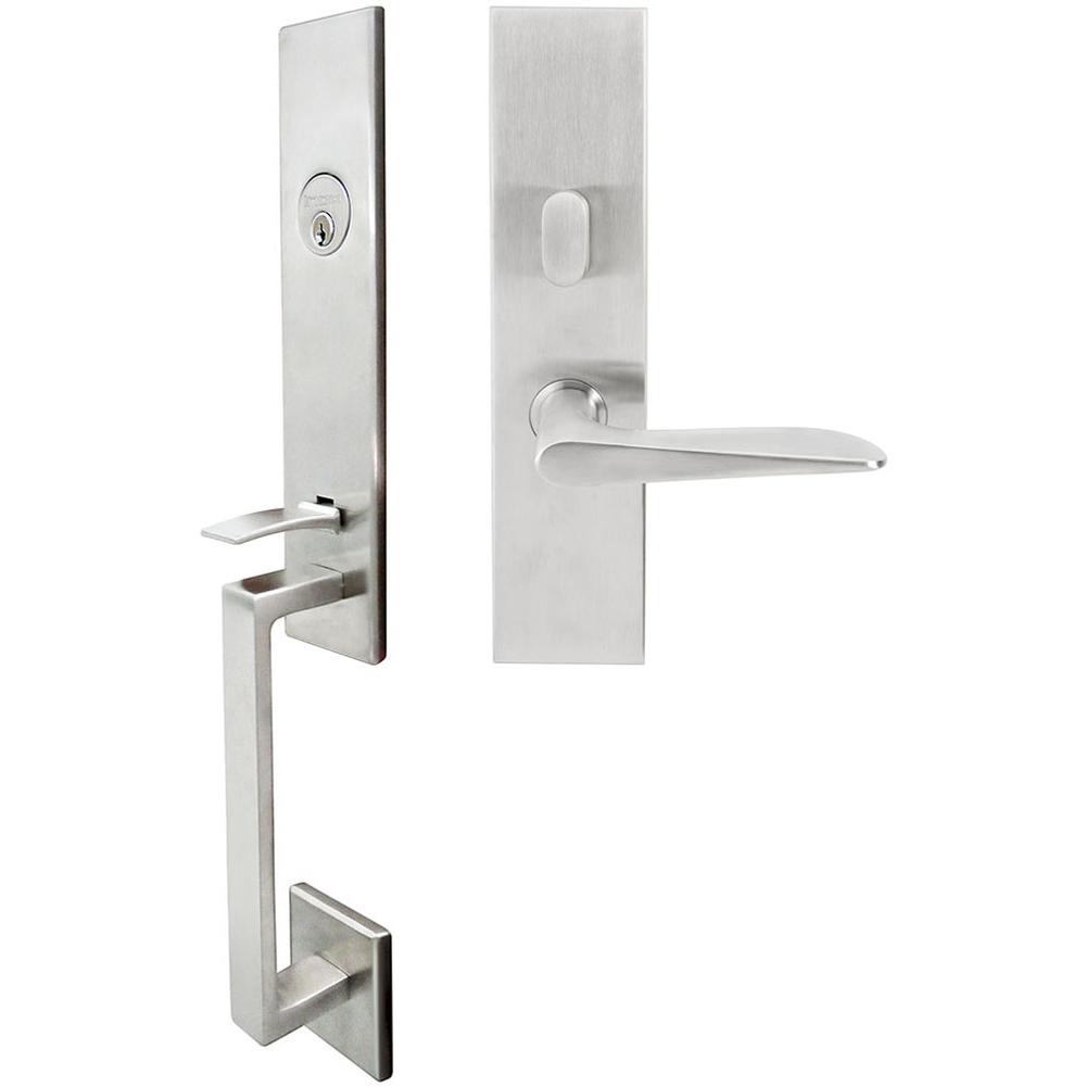 INOX - MH Handleset MT Mortise 344 Ecco Entry 2-1/2''  32D LHR - Satin Stainless Steel