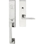 INOX - MH Handleset MT Mortise 344 Ecco Entry 2-3/4''  32 LH - Polished Stainless Steel