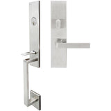 INOX - MH Handleset MT Mortise 345 Tokyo Entry 2-1/2''  32D RH - Satin Stainless Steel