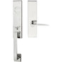 INOX - MH Handleset MT Mortise 351 Toronto Full Dummy 32 LH - Polished Stainless Steel