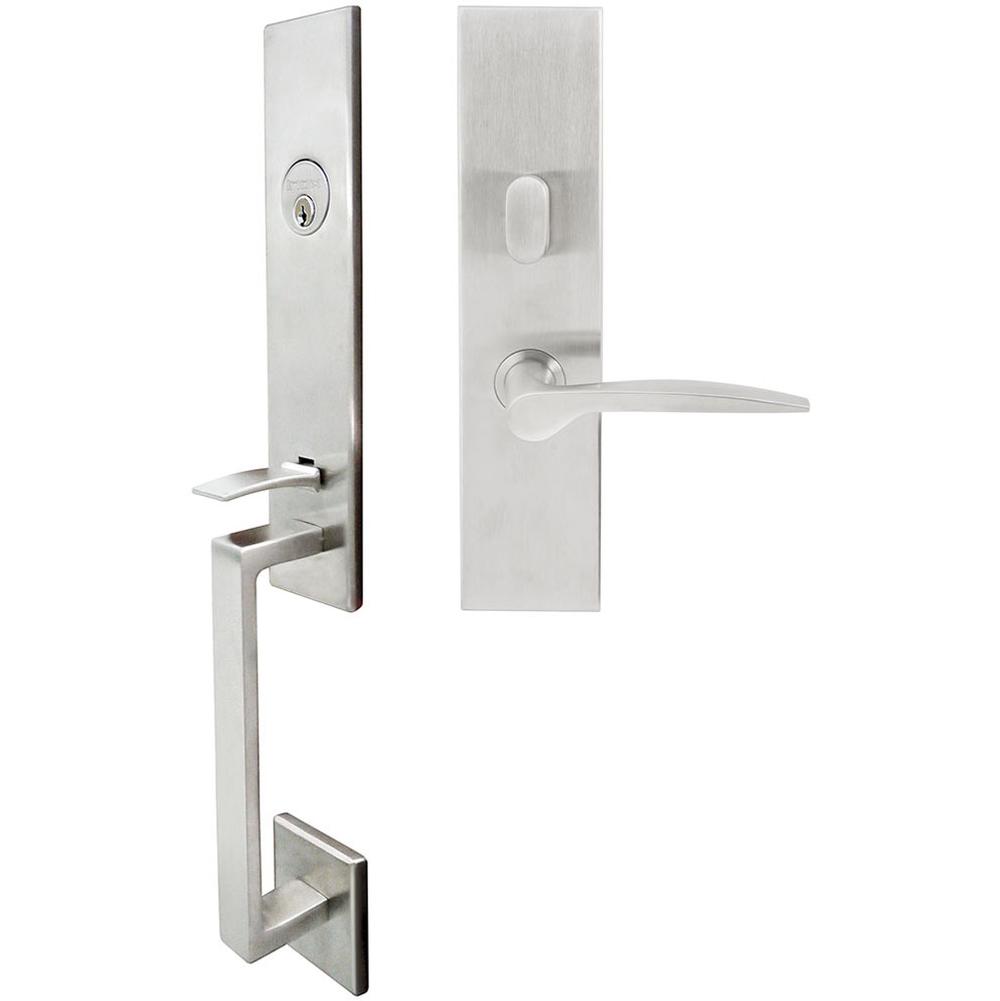 INOX - MH Handleset MT Mortise 351 Toronto Entry 2-3/4''  32D LHR - Satin Stainless Steel