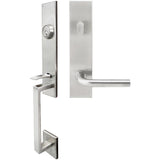 INOX - MH Handleset Tubular Cologne Entry 2-3/8''  BS 32D RH - Satin Stainless Steel
