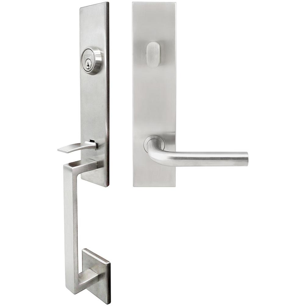 INOX - MH Handleset Tubular Cologne Entry 2-3/4''  32D RH - Satin Stainless Steel