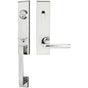 INOX - MH Handleset Tubular Cologne Entry 2-3/4''  32 RH - Polished Stainless Steel