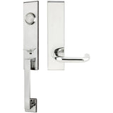 INOX - MH Handleset Tubular Munich Full Dummy 32 LH - Polished Stainless Steel