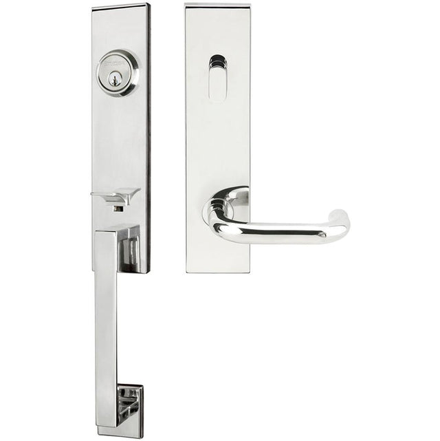 INOX - MH Handleset Tubular Munich Entry 2-3/8''  32 RH - Polished Stainless Steel