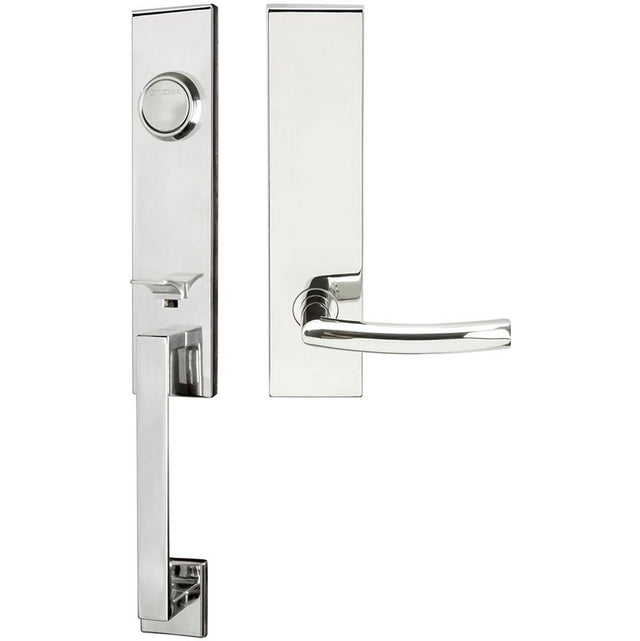 INOX - MH Handleset Tubular Oslo Full Dummy 32 LH - Polished Stainless Steel