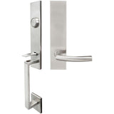 INOX - MH Handleset Tubular Oslo Full Dummy 32D RH - Satin Stainless Steel