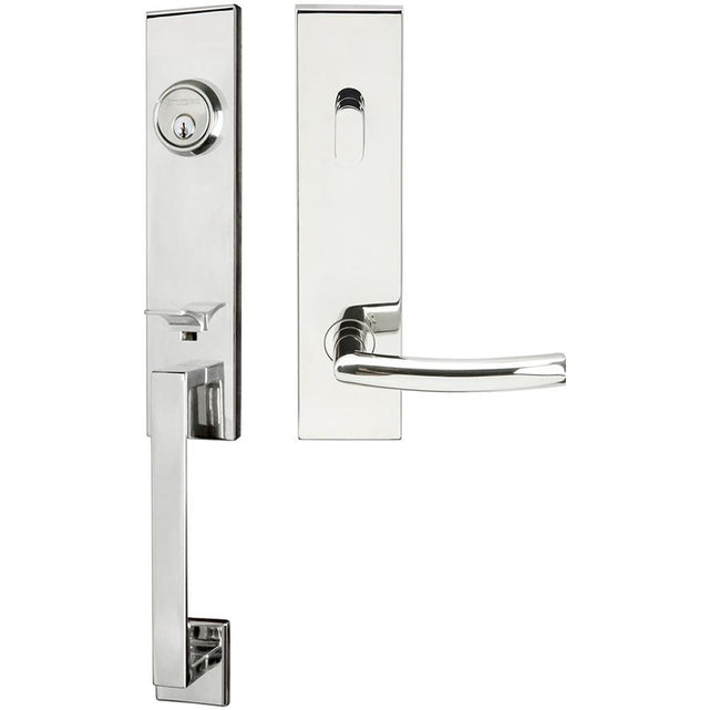 INOX - MH Handleset Tubular Oslo Entry 2-3/4''  32 RH - Polished Stainless Steel