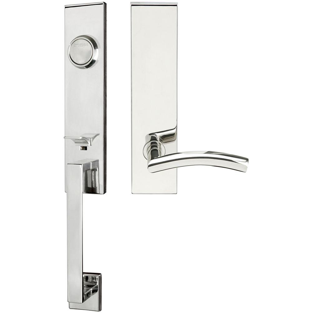 INOX - MH Handleset Tubular Brussels Full Dummy 32 RH - Polished Stainless Steel