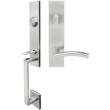 INOX - MH Handleset Tubular Brussels Entry 2-3/4''  32D LHR - Satin Stainless Steel