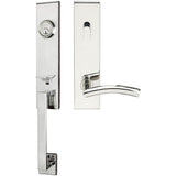 INOX - MH Handleset Tubular Brussels Entry 2-3/8''  32 RHR - Polished Stainless Steel