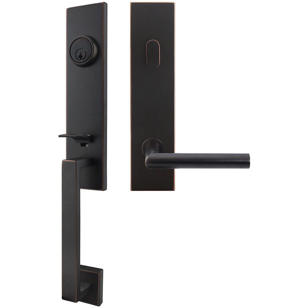 INOX - MH Handleset Tubular Frankfurt Entry 2-3/8''  10B RH - Oil Rubbed Bronze