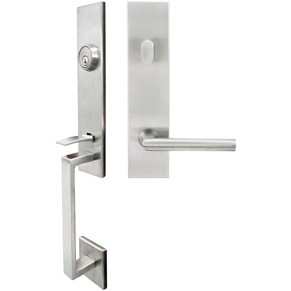 INOX - MH Handleset Tubular Frankfurt Entry 2-3/4''  32D RH - Satin Stainless Steel