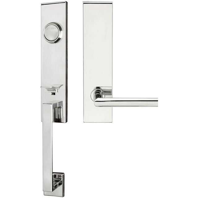 INOX - MH Handleset Tubular Stockholm Full Dummy 32 RH - Polished Stainless Steel