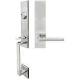 INOX - MH Handleset Tubular Stockholm Full Dummy 32D LH - Satin Stainless Steel