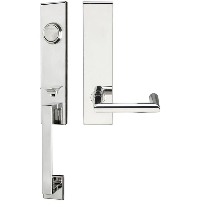 INOX - MH Handleset Tubular Stuttgart Full Dummy 32 LH - Polished Stainless Steel