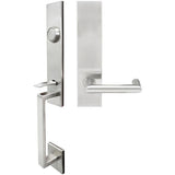 INOX - MH Handleset Tubular Stuttgart Full Dummy 32D LH - Satin Stainless Steel