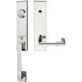 INOX - MH Handleset Tubular Stuttgart Entry 2-3/8''  32 LH - Polished Stainless Steel