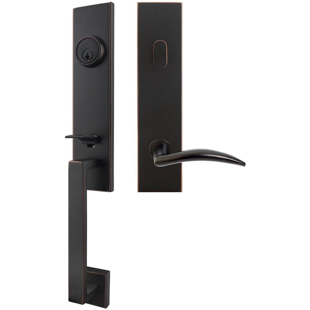 INOX - MH Handleset Tubular Air-stream Entry 2-3/4''  10B LHR - Oil Rubbed Bronze